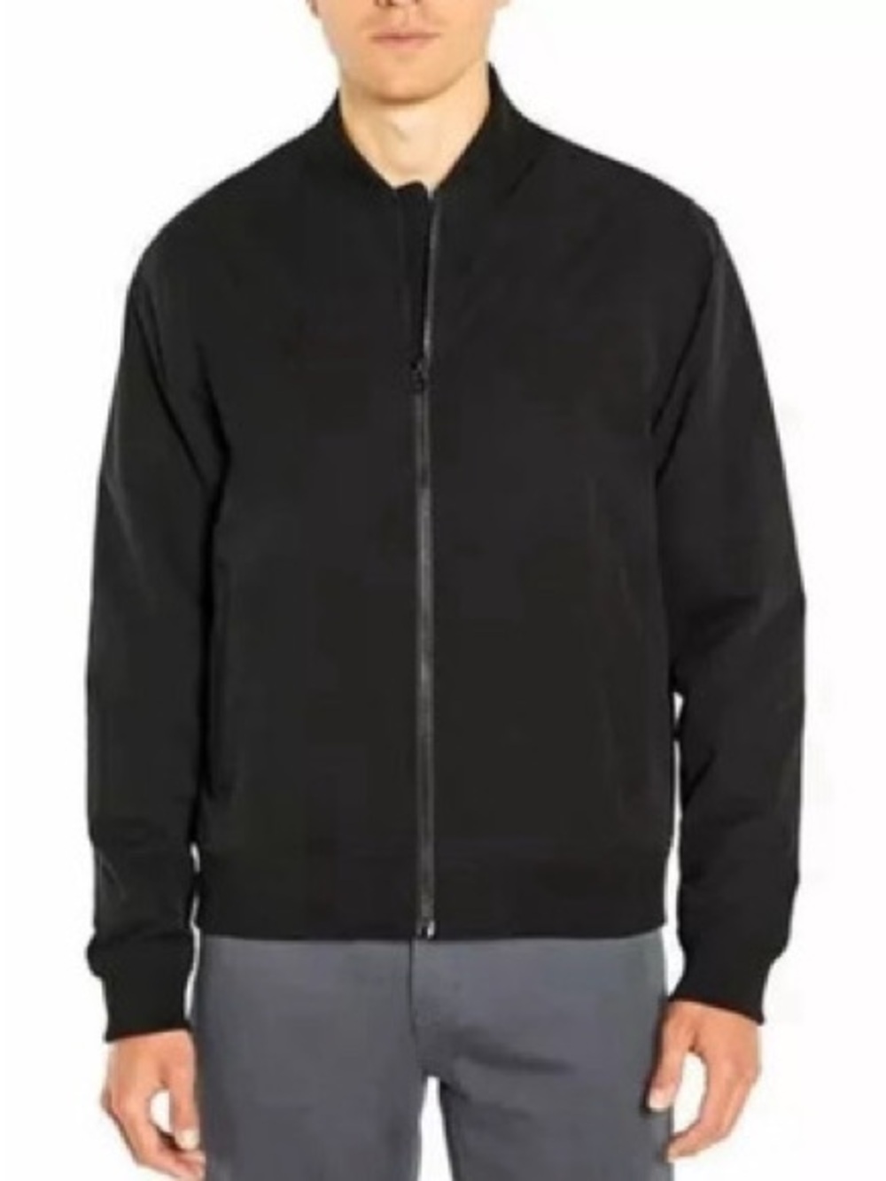 Banana Republic Black Bomber Jacket